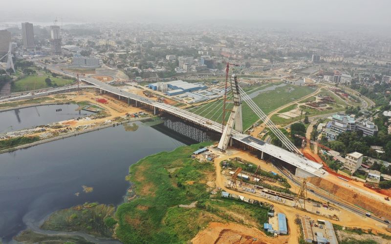CÔTE D’IVOIRE  Le pont de Cocody opérationnel en avril 2023 , assure le ministre Amédé Kouakou