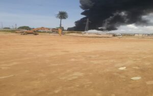 Incendie dans une usine de Matelas à Port-Bouët