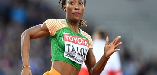 Sport / final championnat du monde d'athlétisme Budapest 2023  Marie Josée Ta Lou termine 4e au 100 M dames