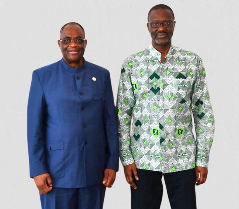 Tidjane Thiam et Maurice Guikahué