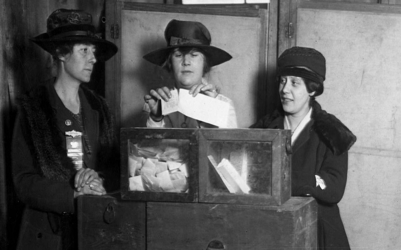Droit de vote des femmes USA 