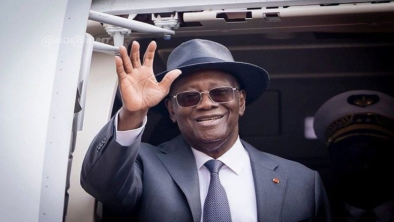 Le Président Alassane Ouattara en séjour en France