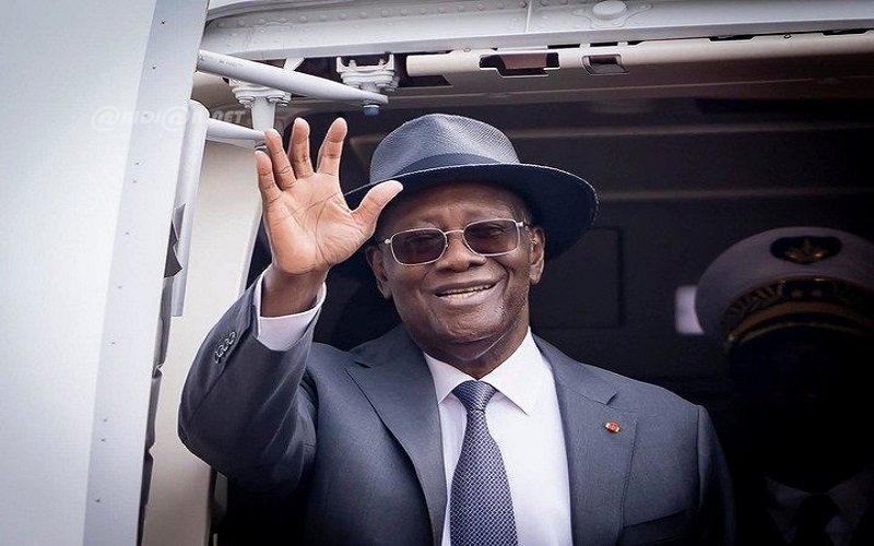 Le Président Alassane Ouattara en séjour en France
