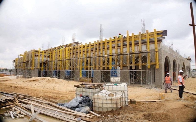 Abobo : la grande mosquée en construction, Cheick Ousmane Diakité en visite de suivi