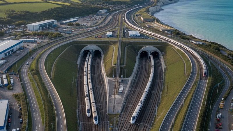 Il y a 32 ans, la reine Élisabeth II et le président François Mitterrand inauguraient le tunnel sous la Manche